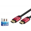Hdmi 2.0 Kablo 20 M (Od 8.0 Mm) - Siyah Kirmizi HDX2036