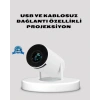 Hdmı Usb Bağlantılı 4k Destekli Taşınabilir Projeksiyon Cihazı