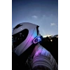 Helmet Graffiti Motor Kask Kulaklık Rgb Modlu Su Geçirmez 6.0 Bluetooth Intercom Yenı Model