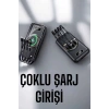 Hızlı Şarj Dijital Göstergeli Powerbankli Çoklu Şarj Özelliği