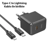 Hoco Cs15a 30w Type-c Şarj Aleti + Type-c To İphone Lightning Kablo Seti