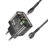 Hoco N34 Pd20w Usb+type-c + İphone Lightning Kablo Hızlı Şarj Adaptör Seti