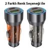 Hoco Nz12a Action Pd43w Usb + Type-c Hızlı Şarj Araç Çakmaklı Şarj Aleti