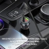Hoco Nz12b Unimpeded Pd48w Usb + Type-c Araç Çakmaklı Hızlı Şarj Aleti + Type-c To İphone Kablo