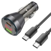 Hoco Nz12b Unimpeded Pd48w Usb + Type-c Araç Çakmaklı Hızlı Şarj Aleti + Type-c To Type-c Kablo