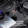 Hoco Nz12c Graceful Pd60w 2 Type-c Girişli Araç Çakmaklı Hızlı Şarj Aleti + Type-c To İphone Kablo