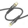 Hoco U121 Gold Standard Transparent Discovery Edition 60w Type-c To İphone Lightning Hızlı Şarj Ve D