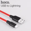 Hoco X21 Usb To İphone Lightning 2a Silikon Hızlı Şarj Ve Data Kablosu-(5775)