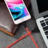 Hoco X21 Usb To İphone Lightning 2a Silikon Hızlı Şarj Ve Data Kablosu-(5775)