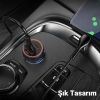 Hoco Z46a Pd20w+Qc3.0 Usb+type-c Giriş Araç İçi Çakmaklık Hızlı Şarj Aleti