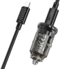 Hoco Z53 Sight Single Pd30w Type-c Girişli Araç Çakmaklık Hızlı Şarj Aleti + Type-c To İphone Lightn