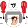 Hsnet High-torque Avuçiçi Düz-yıldız Uçlu Tornavida Seti