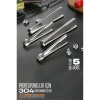 Hsnet Mini 12.5 Cm Buz Maşası - Şeker Limon Maşası Kokteyl Servis Maşası 5 Li Paket 304 Paslanmaz Çelik