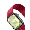 Huawei Fit 4 Hasırlı Cırtcırtlı Kordon - Kırmızı