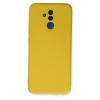 Huawei Mate 20 Lite Kılıf Nano içi Kadife Silikon - Sarı