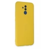 Huawei Mate 20 Lite Kılıf Nano içi Kadife Silikon - Sarı