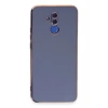 Huawei Mate 20 Lite Kılıf Volet Silikon - Mavi