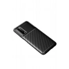 Huawei P Smart 2021 Kılıf Auto Focus Karbon Kapak - Siyah