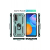 Huawei P Smart 2021 Kılıf Sofya Yüzüklü Silikon Kapak - Yeşil