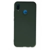 Huawei P20 Lite Kılıf Nano içi Kadife Silikon - Koyu Yeşil