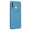 Huawei P30 Lite Kılıf Nano içi Kadife Silikon - Mavi