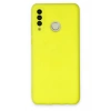 Huawei P30 Lite Kılıf Nano içi Kadife Silikon - Sarı
