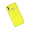 Huawei P30 Lite Kılıf Nano içi Kadife Silikon - Sarı