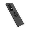 Huawei P40 Kılıf Range Yüzüklü Silikon - Siyah