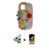 ieg™ iPhone 11 Kılıf Akış Yansıma - Siyah Buffer Cam Ekran Koruyucu + Kırmızı Raze Metal Kamera Lens