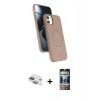 MARSİLYAN™- iPhone 11 Kılıf İz Işık Koleksiyonu - Siyah 34D Hayalet Izgaralı Cam + Pers Alüminyum Kamera Lens - YL