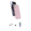 ieg™ iPhone 11 Kılıf İz Işık Koleksiyonu - Siyah Joko Magic 5D Cam + Turuncu Renkli Kamera Lens Koruma Cam