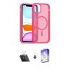 ieg™ iPhone 11 Kılıf Siluet Minimal Prime - Siyah Bilvis 5in1 3D Magic Cam Ekran Koruyucu + Şeffaf Kamera Lens Koruma Cam