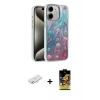 ieg™ iPhone 11 Kılıf Zirve Modern Prime - Siyah Buffer Cam Ekran Koruyucu + Yeşil Renkli Kamera Lens Koruma Cam