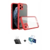 ieg™ iPhone 11 Pro Max Kılıf Nova Asil Özel Seri - Siyah 3D Antistatik Cam Ekran Koruyucu + Şeffaf Kamera Lens Koruma Cam