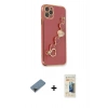 ieg™ iPhone 11 Pro Max Kılıf Nova Işık Prime - Siyah 6D Mat Seramik Hayalet Nano Ekran Koruyucu + Siyah Metal Kamera Lens Koruma Cam