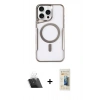 ieg™ iPhone 11 Pro Max Kılıf Yadigar Klasik Özel Seri - Siyah 6D Mat Seramik Hayalet Nano Ekran Koruyucu + Şeffaf Kamera Lens Koruma Cam