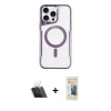ieg™ iPhone 11 Pro Max Kılıf Yadigar Klasik Özel Seri - Siyah 6D Mat Seramik Hayalet Nano Ekran Koruyucu + Şeffaf Kamera Lens Koruma Cam