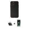 ieg™ iPhone 11 Pro Max Kılıf Yadigar Klasik - Şeffaf 360 Full Body Arka Koruyucu + Şeffaf Kamera Lens Koruma Cam