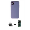 ieg™ iPhone 11 Pro Max Kılıf Yadigar Klasik - Şeffaf 360 Full Body Arka Koruyucu + Şeffaf Kamera Lens Koruma Cam