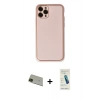 ieg™ iPhone 11 Pro Max Kılıf Yadigar Klasik - Şeffaf Pasifik Cam Ekran Koruyucu + Yeşil Rainbow Kamera Lens Koruma Cam