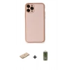 ieg™ iPhone 11 Pro Max Kılıf Yadigar Klasik - Siyah Joko Magic 5D Hayalet Cam + Sarı Renkli Kamera Lens Koruma Cam