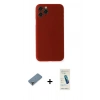 ieg™ iPhone 11 Pro Max Kılıf Yadigar Yansıma Serisi - Şeffaf Pasifik Cam Ekran Koruyucu + Açık Yeşil Metal Kamera Lens Koruma Cam