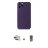 ieg™ iPhone 11 Pro Max Kılıf Yadigar Yansıma Serisi - Siyah Joko Magic 5D Hayalet Cam + Yeşil Pers Alüminyum Kamera Lens