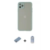 ieg™ iPhone 12 Pro Max Kılıf Ahenk Çizgi Serisi - Siyah Joko Magic 5D Cam + Gümüş Shine Kamera Lens Koruma Cam