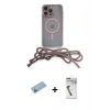 ieg™ iPhone 12 Pro Max Kılıf Eksen Özel Seri - Şeffaf Uv Polymer Nano Ekran Koruyucu + Mavi Shine Kamera Lens Koruma Cam