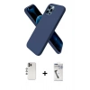 ieg™ iPhone 12 Pro Max Kılıf Kozmos Yansıma Özel Seri - Şeffaf Uv Polymer Nano Ekran Koruyucu + Gökkuşağı Shine Kamera Lens