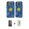 ieg™ iPhone 12 Pro Max Kılıf Nova Doku Koleksiyonu - Siyah 20D Premium Cam Ekran Koruyucu + Yeşil Neon Fosforlu Kamera Lens