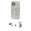 ieg™ iPhone 13 Pro Max Kılıf Eksen Asil Prime - Siyah 6D Mat Seramik Hayalet Nano Ekran Koruyucu + Lacivert Pers Alüminyum Kamera Lens