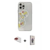 ieg™ iPhone 13 Pro Max Kılıf Eksen Asil Prime - Siyah Bilvis 3D Cam Ekran Koruyucu + Kırmızı Pers Alüminyum Kamera Lens