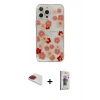 ieg™ iPhone 13 Pro Max Kılıf Eksen Asil Prime - Siyah Bilvis 3D Cam Ekran Koruyucu + Kırmızı Pers Alüminyum Kamera Lens